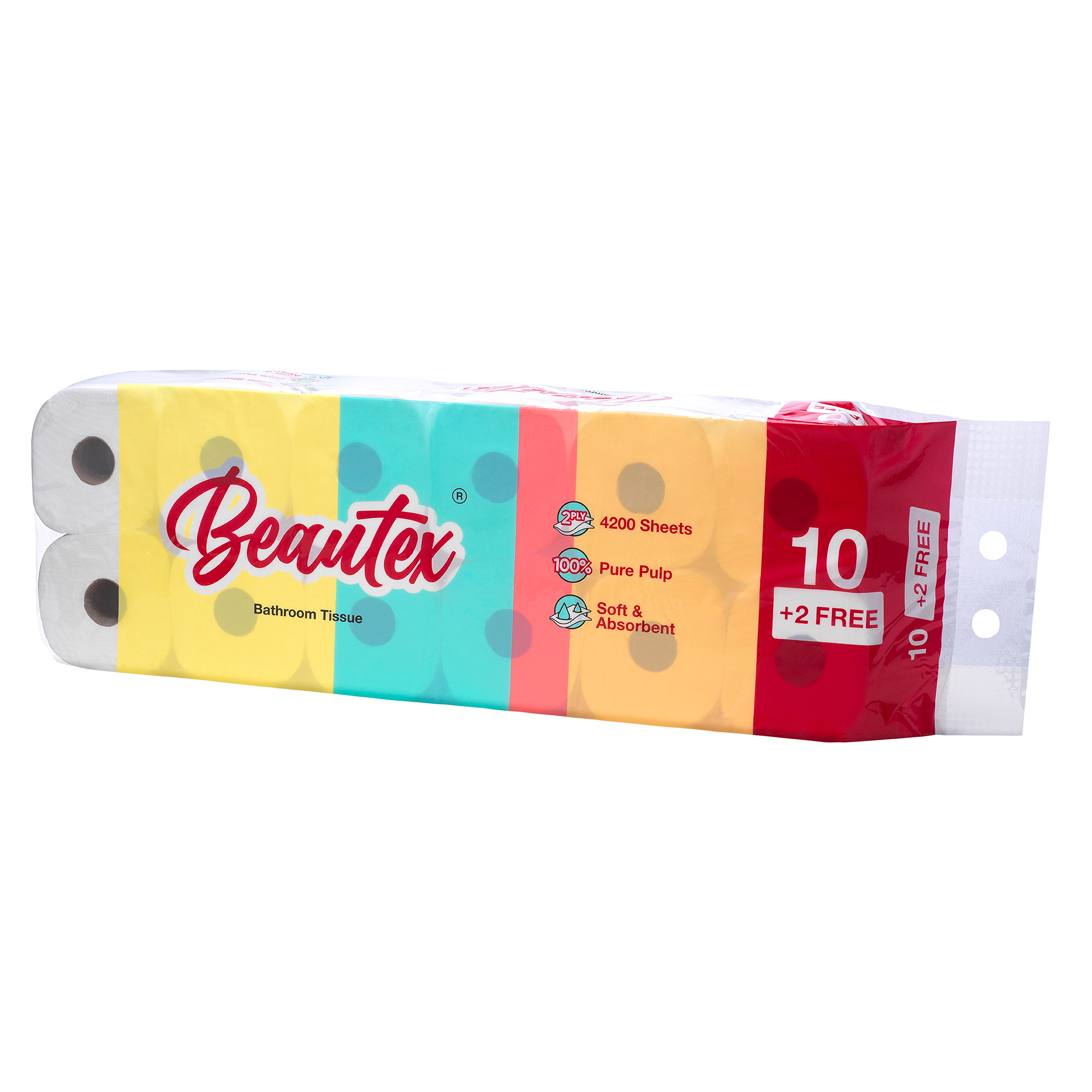 Beautex 2 Ply Bathroom Tissue (10+2)